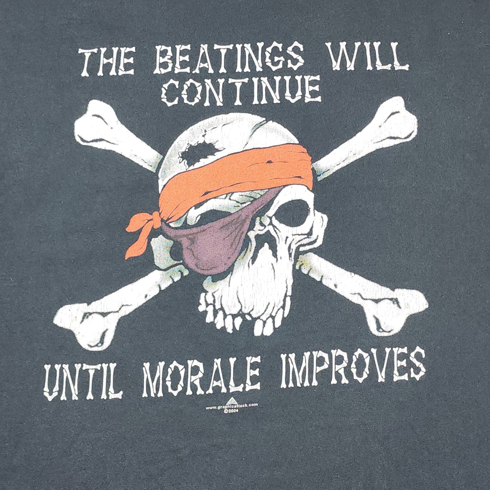 Gildan Pirate T-Shirt Mens XL Black Good St Michaels MD Beatings Will Continue gallery
