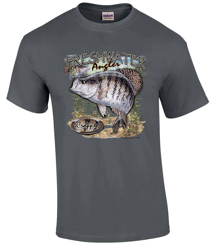 Freshwater Angler Crappie Fishing Fisherman T-Shirt gallery