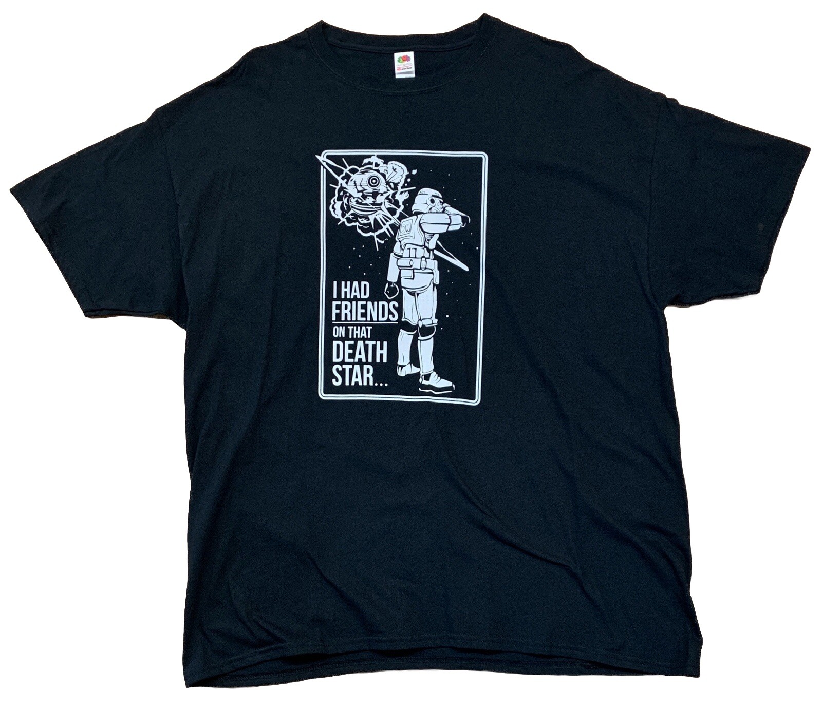 I Had Friends On That Death Star Star Wars Storm Trooper T-shirt 2XL Black XXL