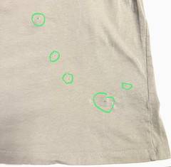 AllSaints Brace SS Crew Men’s Regular Fit Logo Embroidered Tee Medium HOLES