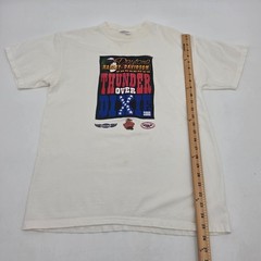 Y2K Daytona Harley Davidson Thunder Over DIXIE Shirt Men’s Size Medium White VTG