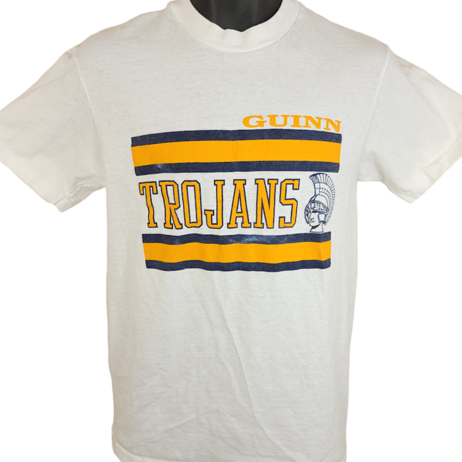 Vintage Kenny Guinn Trojans T Shirt Mens Size Small 80s Vegas Made In USA gallery