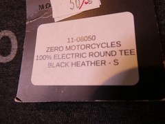 T-Shirt Zero Motorcycles Small Unisex Grey Heather Electric 100% Electric NWT L8