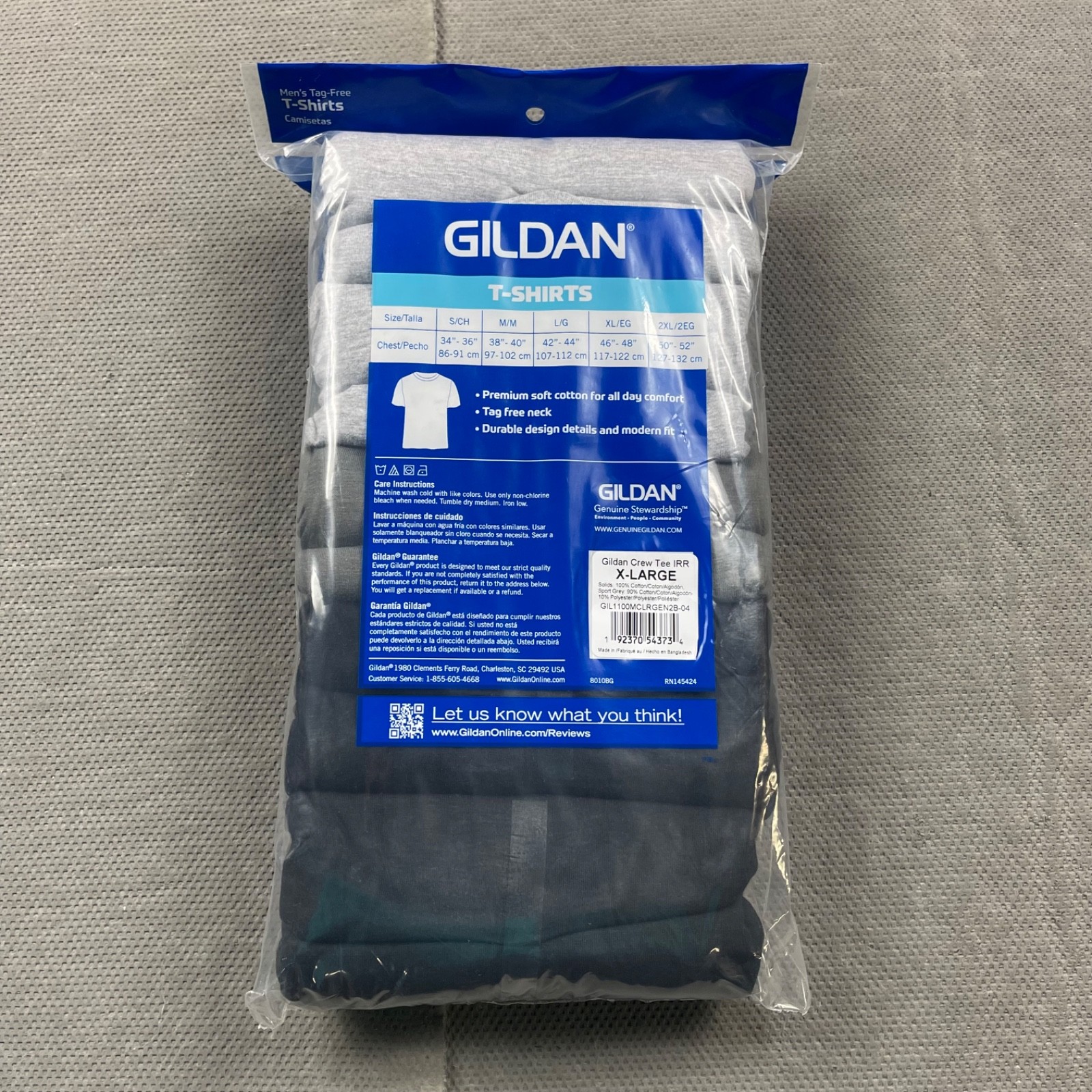 Gildan Mens Large-XL Crew T-Shirts 5 Pack Style G1100 New Slightly Imperfect gallery