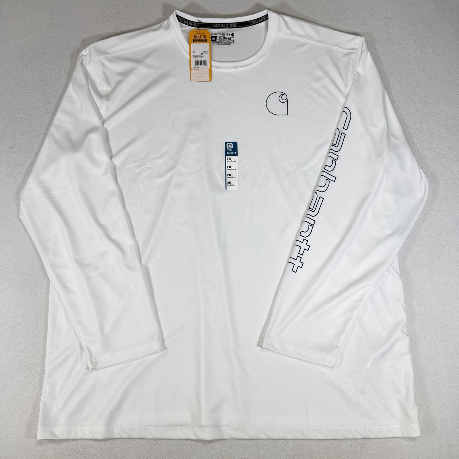 NWT Carhartt Force Sun Defender Lightweight Long Sleeve Shirt Mens XXL White gallery