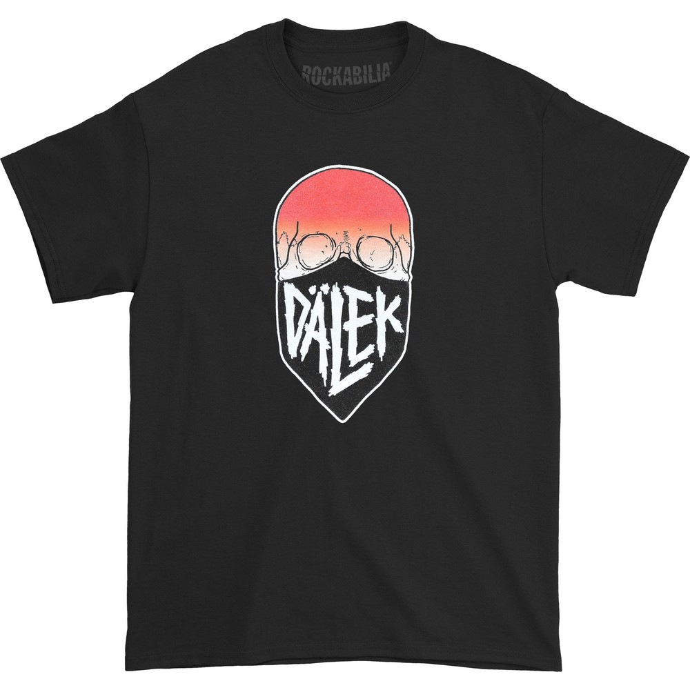 Men’s Dalek Red Skull Tee T-shirt Medium Black