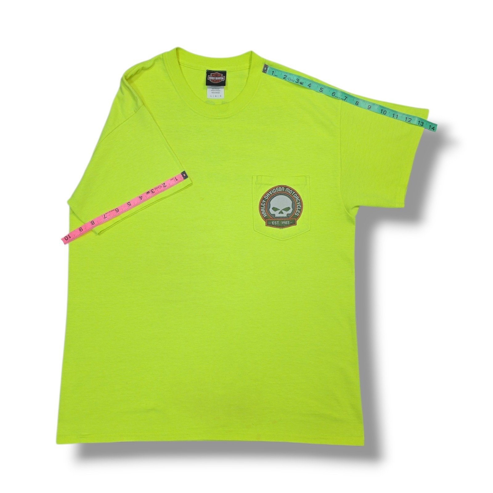 Harley-Davidson Panama City Beach, FL Beach Shack Neon Yellow T-Shirt Men's L gallery