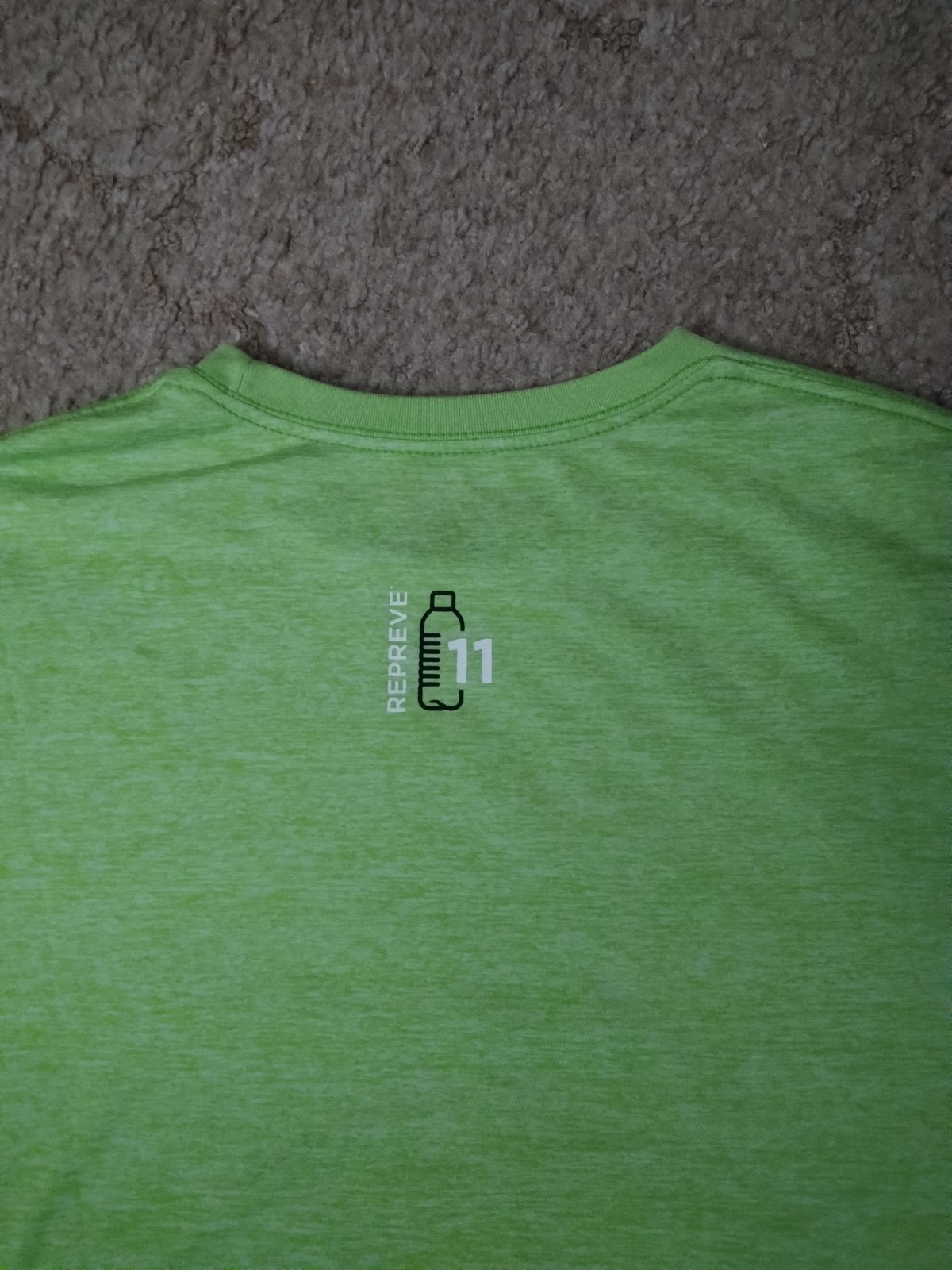 Men's Repreve Lime Green Short Sleeve T-Shirt Size XL Made In USA gallery
