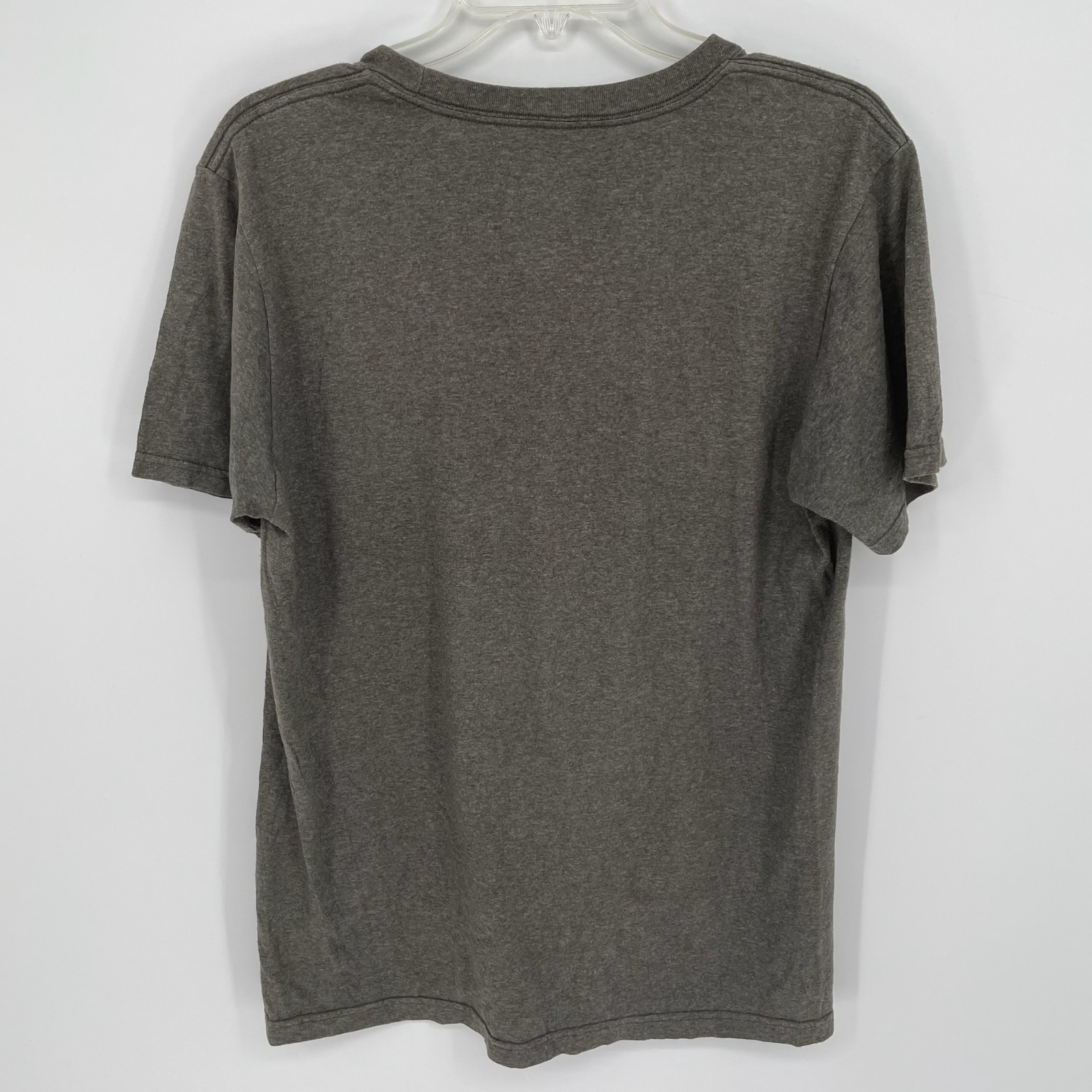 Adidas Men's Gray Go-To Badge Of Sport Logo Gym Workout Graphic T-Shirt Size M gallery