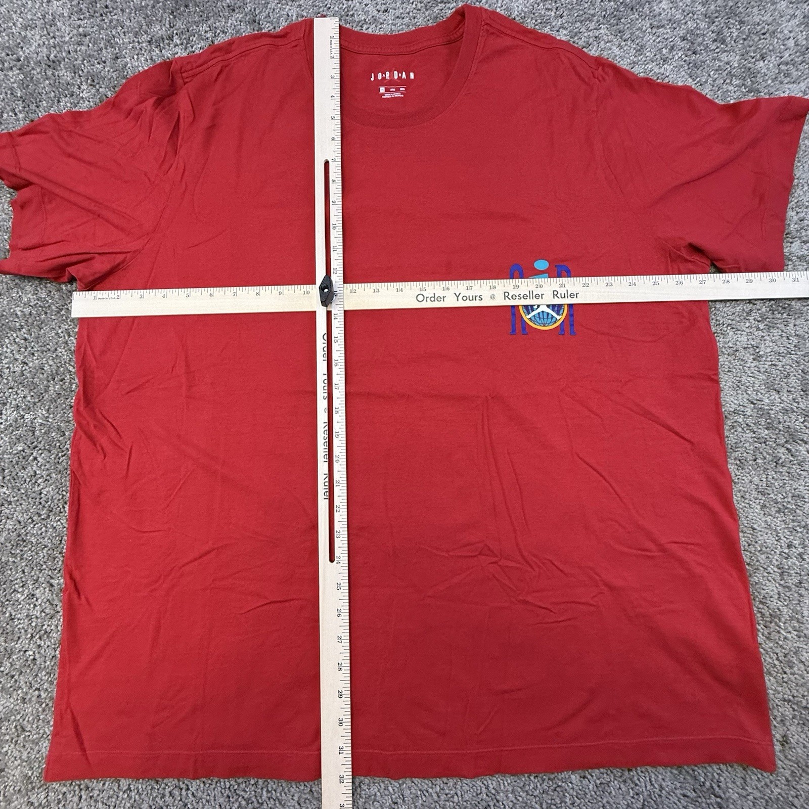 Air Jordan T-Shirt Men's 3XL Red Lightweight Tagless Outdoor Sports Basketball gallery