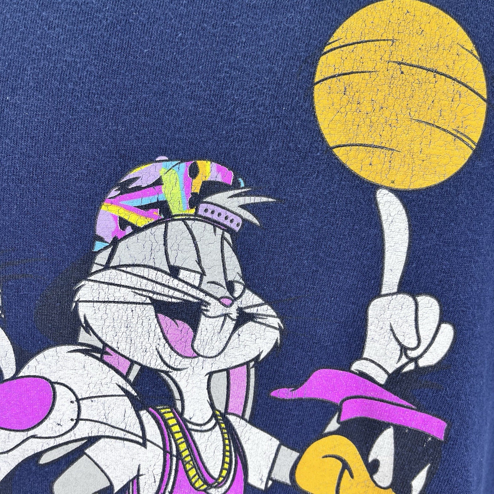 Looney Tunes Size XXXXL 20's Basketball Squad Bugs Taz Daffy Tweety Graphic Tee gallery