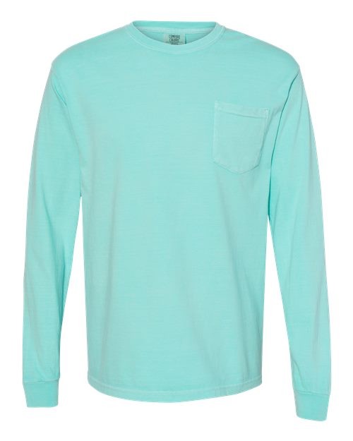Comfort Colors 4410 Unisex Garment-Dyed Heavyweight Long Sleeve Pocket T-Shirt gallery