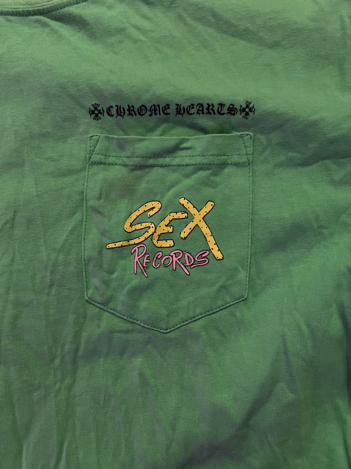 Chrome Hearts Matty Boy Sex Records Green Short Sleeve T-Shirt Large gallery