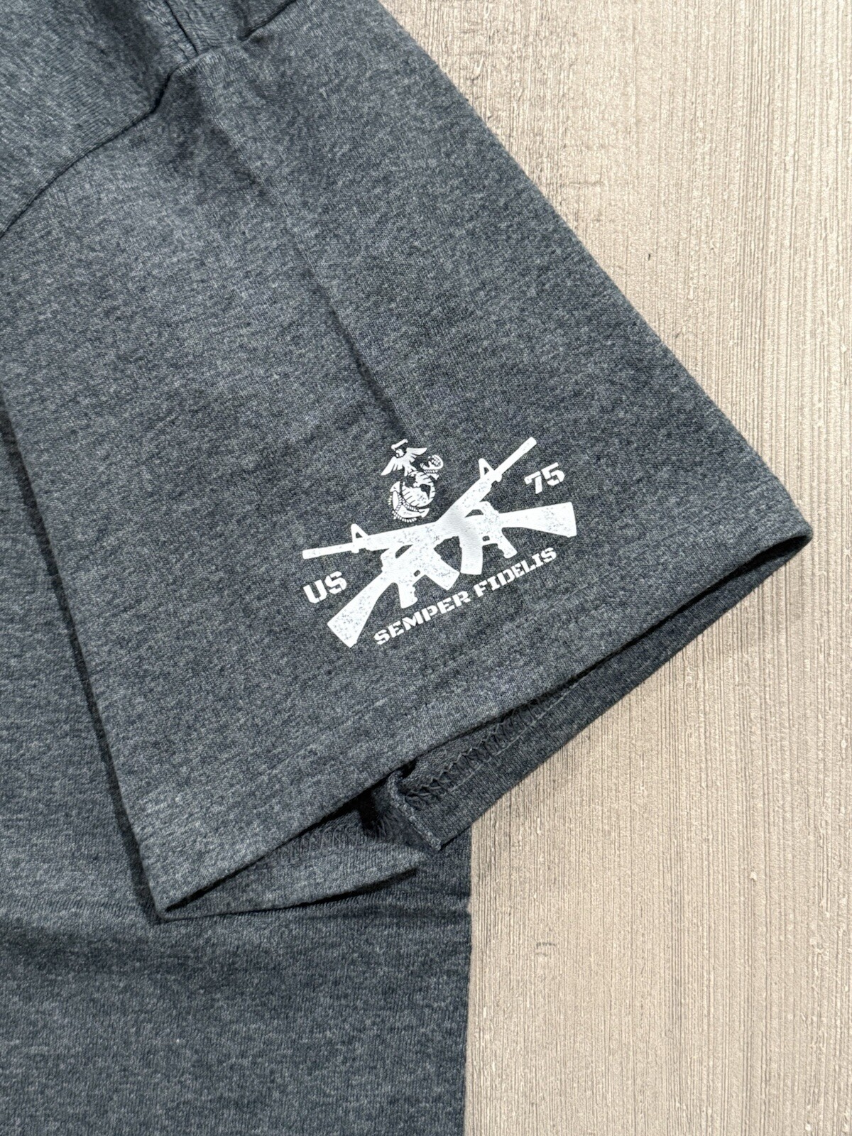 UNITED STATES MARINE CORPS - USMC RAISING FLAG IWO JIMA T-Shirt - CHARCOAL - M gallery