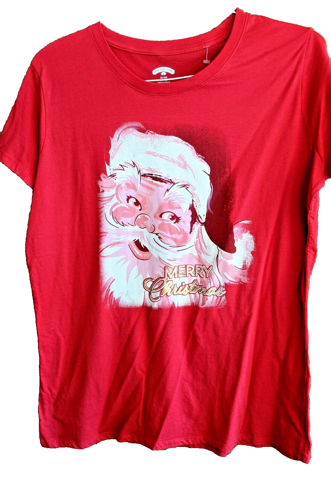 New Christmas T-Shirt Size XL Vintage Retro Style Santa Clause Classic Holiday