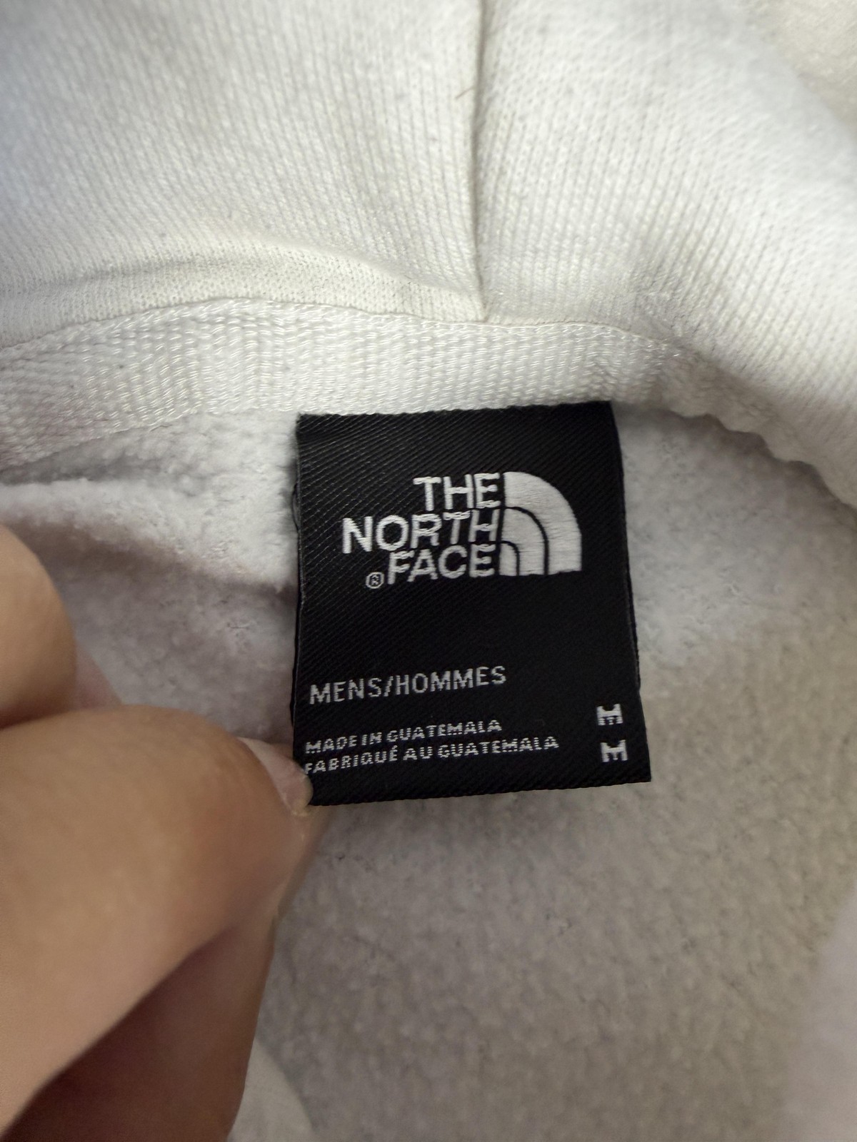 The North Face Hoodie Mens M White Logo Graphic Hooded Fleece Kangaroo Pocket gallery