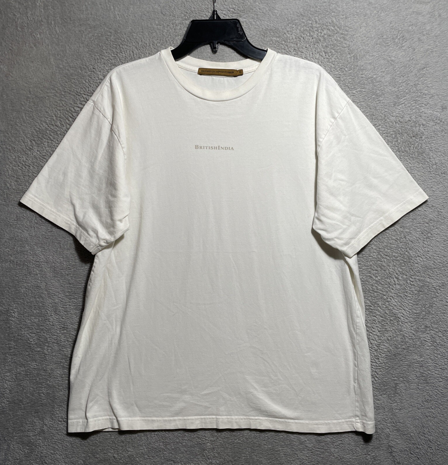 British India Adventurer Shirt Mens T Shirt White Solid XL Cotton Short Sleeve gallery