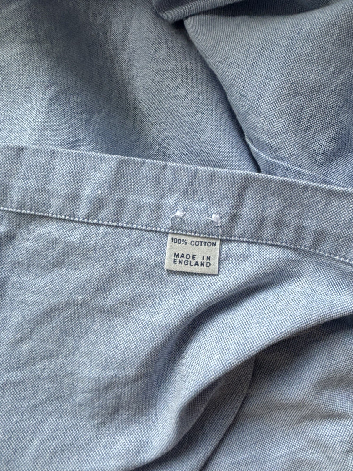 Drake’s London Made in England Oxford Button Down Shirt 15.5 39 gallery