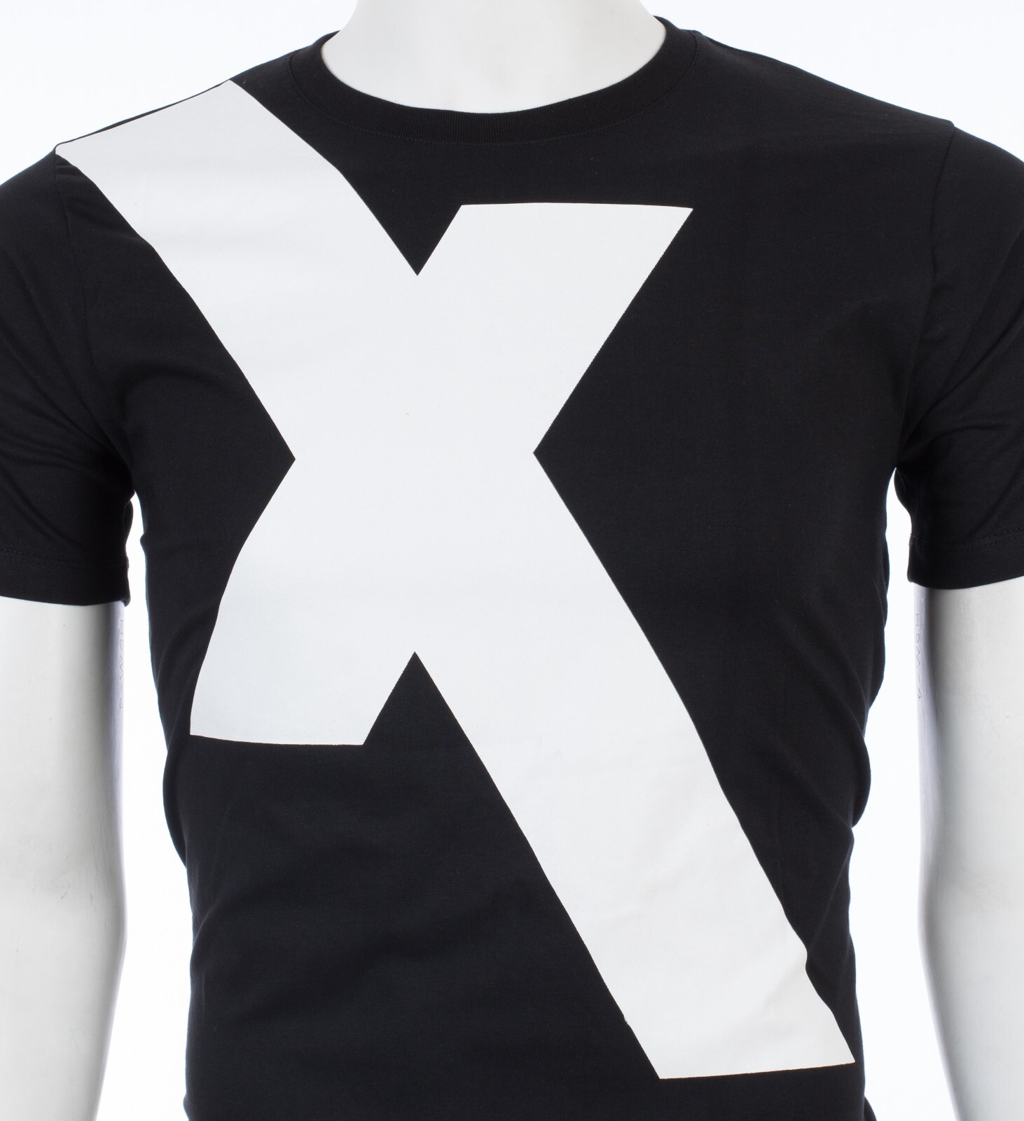 ARMANI EXCHANGE Black X LOGO Short Sleeve Slim Fit Designer Graphic T-shirt NWT gallery