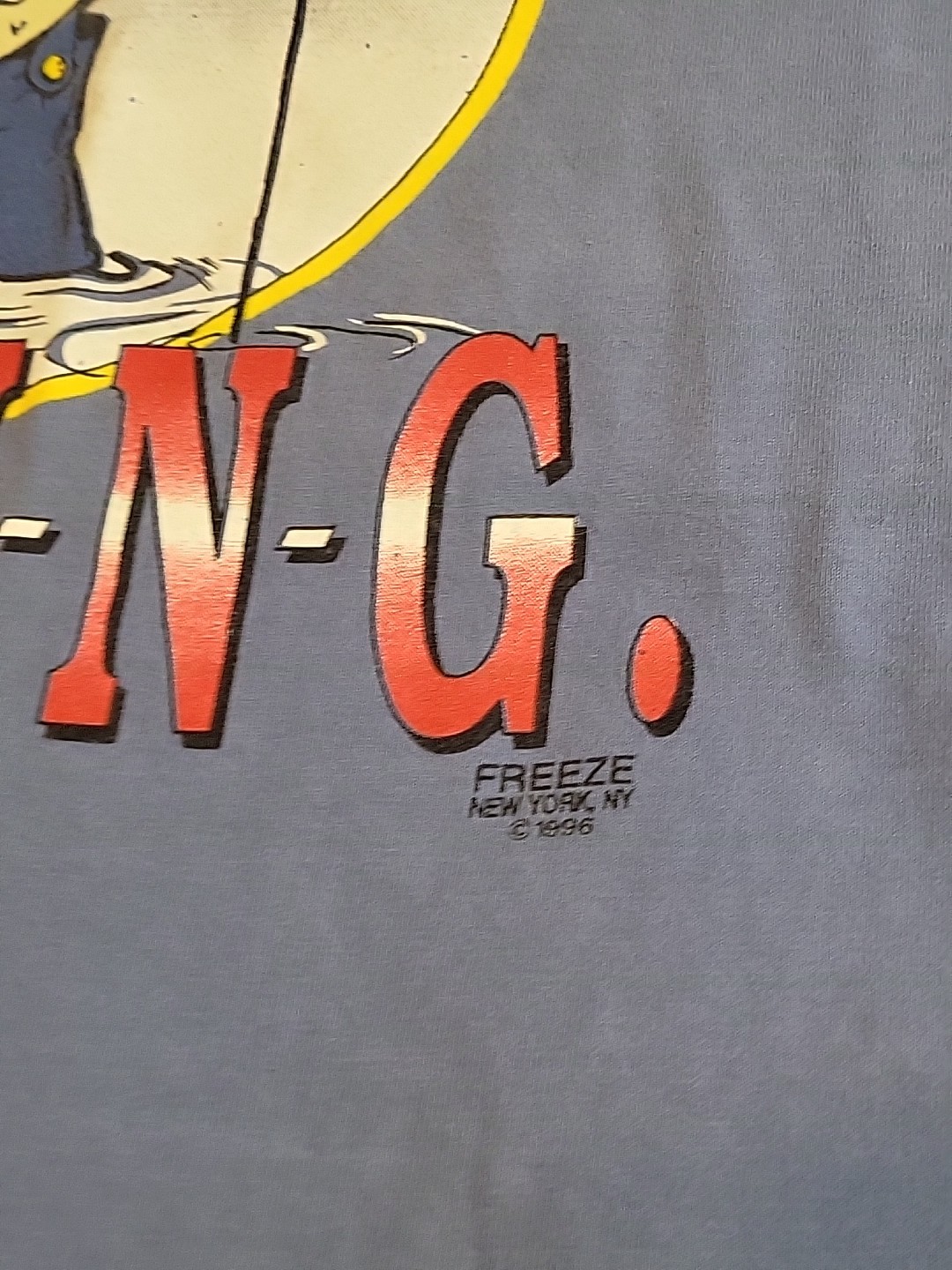 VTG Blue XL The Fisherman T-Shirt How I Spell Relief... Fishing - One Stitch gallery