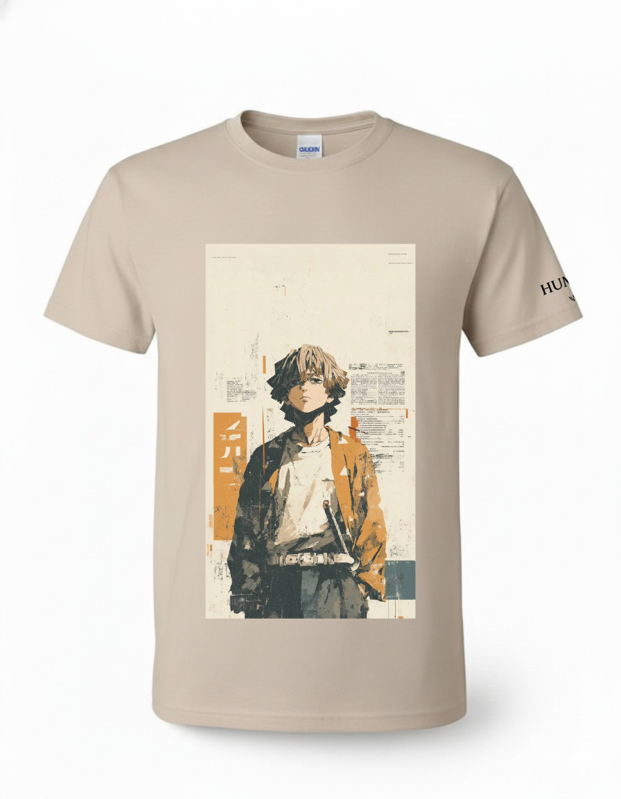 Humble Blade: Demon Slayer Inspired Sand T-Shirt | Gildan G8 50/50 gallery