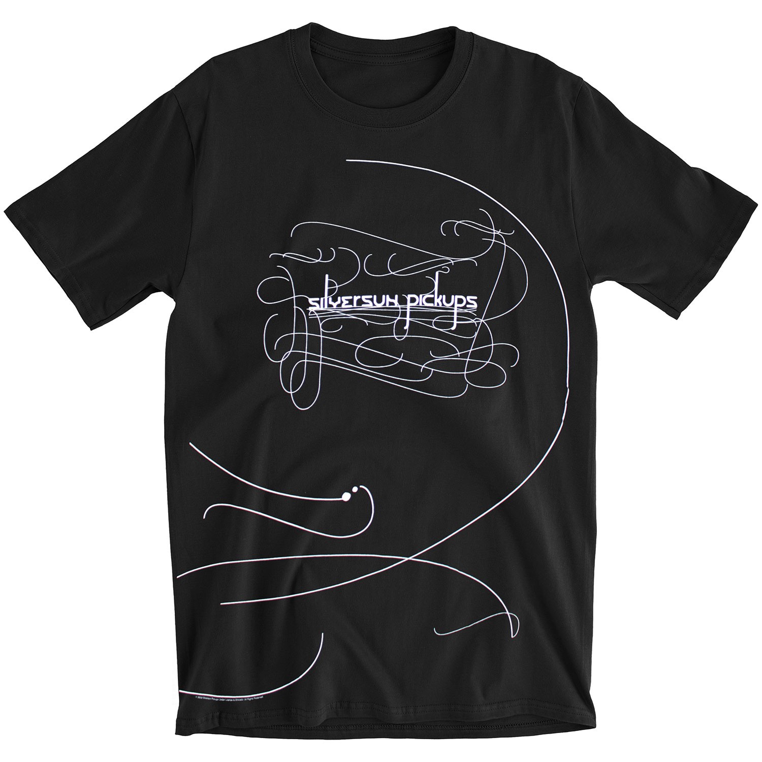 Men's Silversun Pickups Lines 2009 Tour Slim Fit T-shirt Small Black gallery