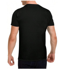 Black Polyester Men’s Vintage Rock Band Graphic T-Shirt – Beastie Retro Design |