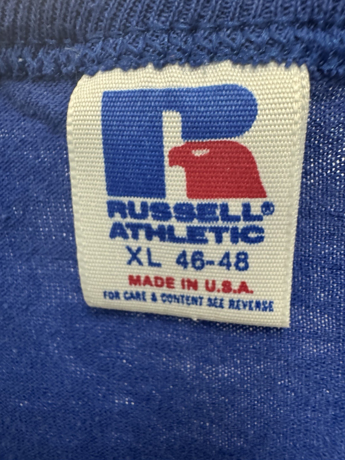Vintage Russel Athletic Feel the Magic Volleyball Blue XL Single Stitch T-Shirt gallery