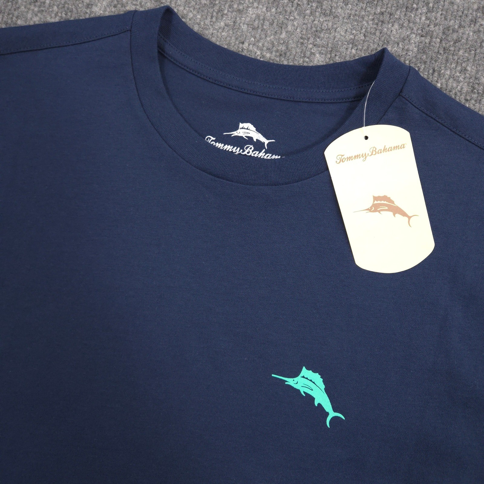 Tommy Bahama T Shirt Mens M Navy Tequila Lime Cocktails Graphic Short Sleeve NEW gallery