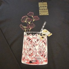 Murano Large Liquid Luxury Slim Fit Timeless Twenties LS T-Shirt Black NWT L1004