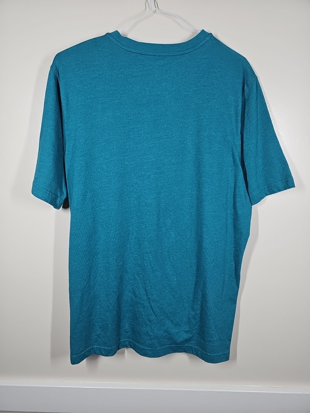 Croft & Barrow Men's Henley Shirt Easy Care Teal Green Short Sleeve Size Large gallery