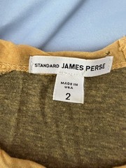 Standard James Perse Long Sleeve Raglan Shirt Size 2 / Medium