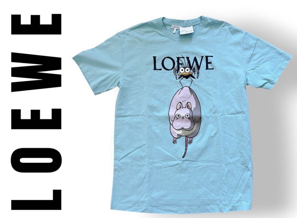 Loewe Spirited Away Ghibli T-Shirt Boh Mouse Mint Green Mens XS Worn Once Rare