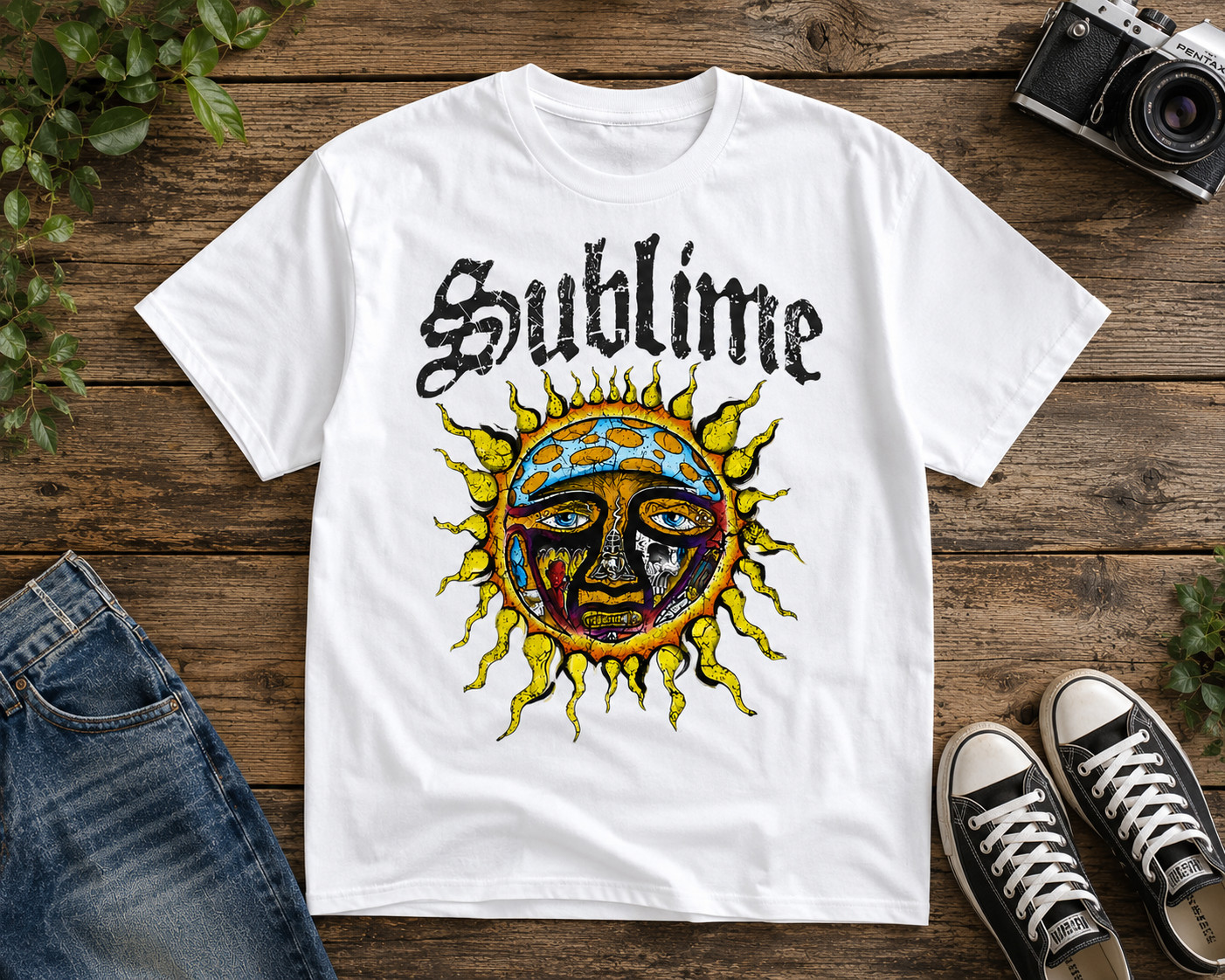 Sublime Sun Logo T-Shirt Retro Ska Punk Rock Graphic Tee Unisex gallery
