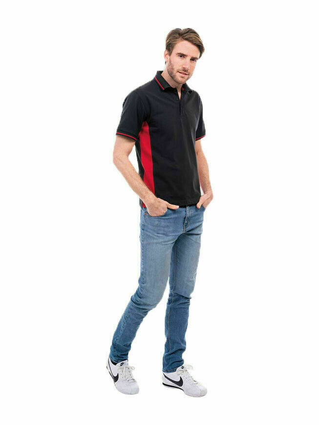 Personalised Embroidered Uneek Two Tone Polo Shirt Custom Text Casual Poloshirts gallery