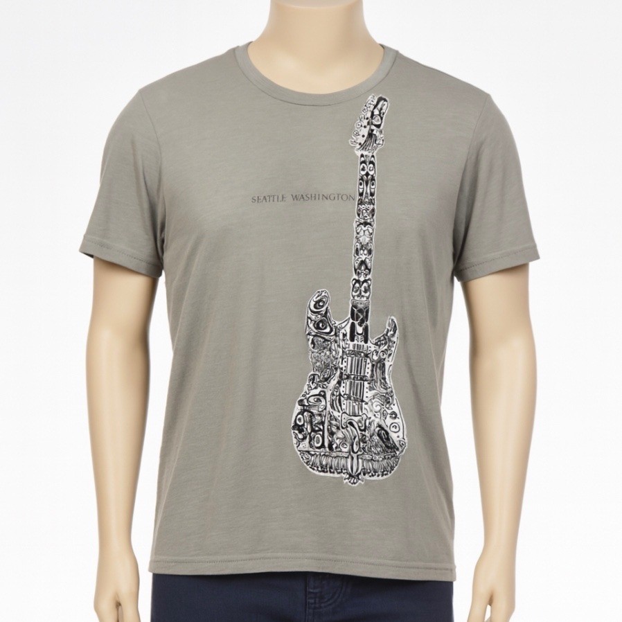 Duck Co Seattle Washington Guitar Graphic T-Shirt Mens Size M gallery