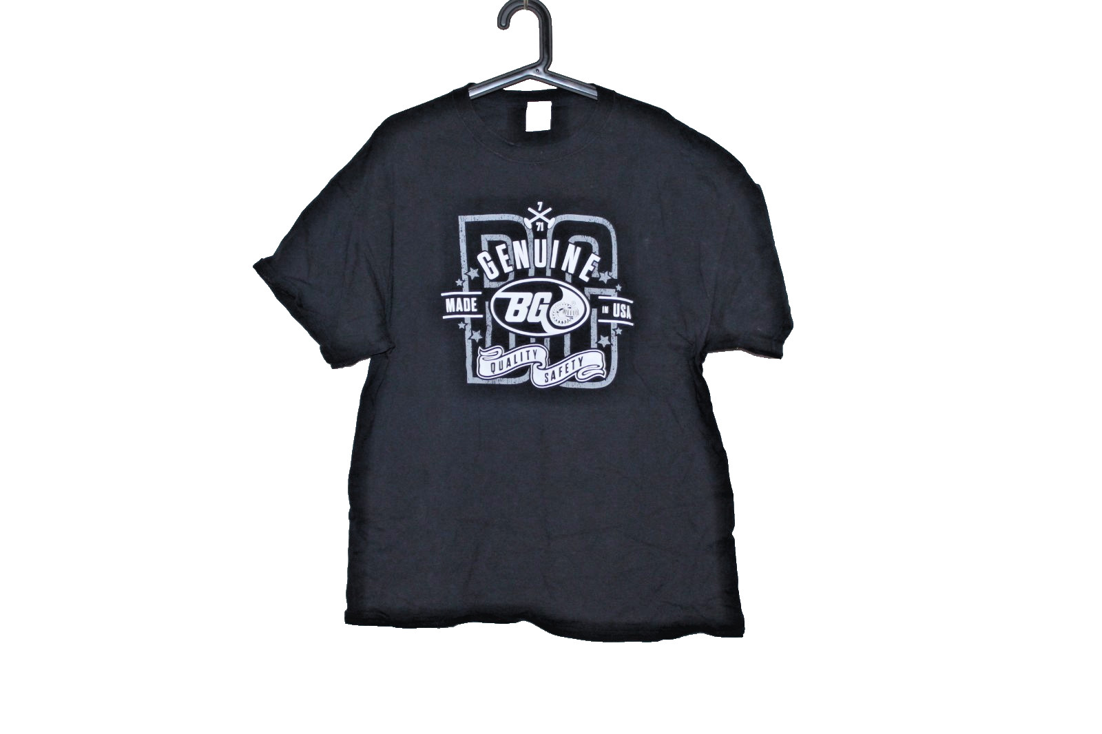 BG Genuine Made In USA Safety Quality Graphic T Shirt XL Black Automotive Tee gallery