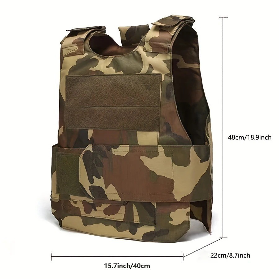 Body Bulletproof Vest Front Back Plates Armor Tactical Jacket Guard Security Kit gallery