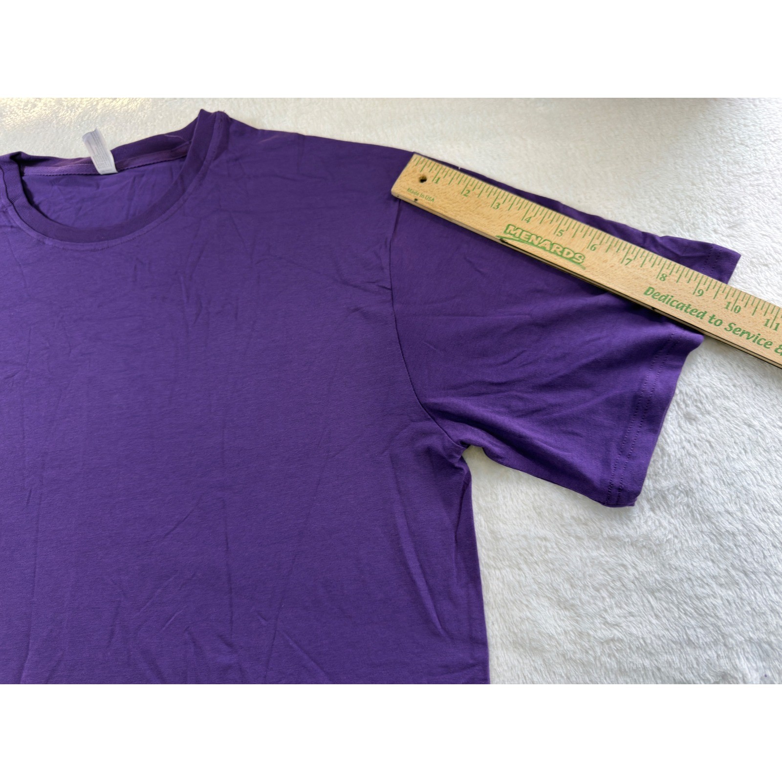 Royal Avalon Mens XL Purple Bamboo Blend Short Sleeve Crew Neck T-Shirt gallery