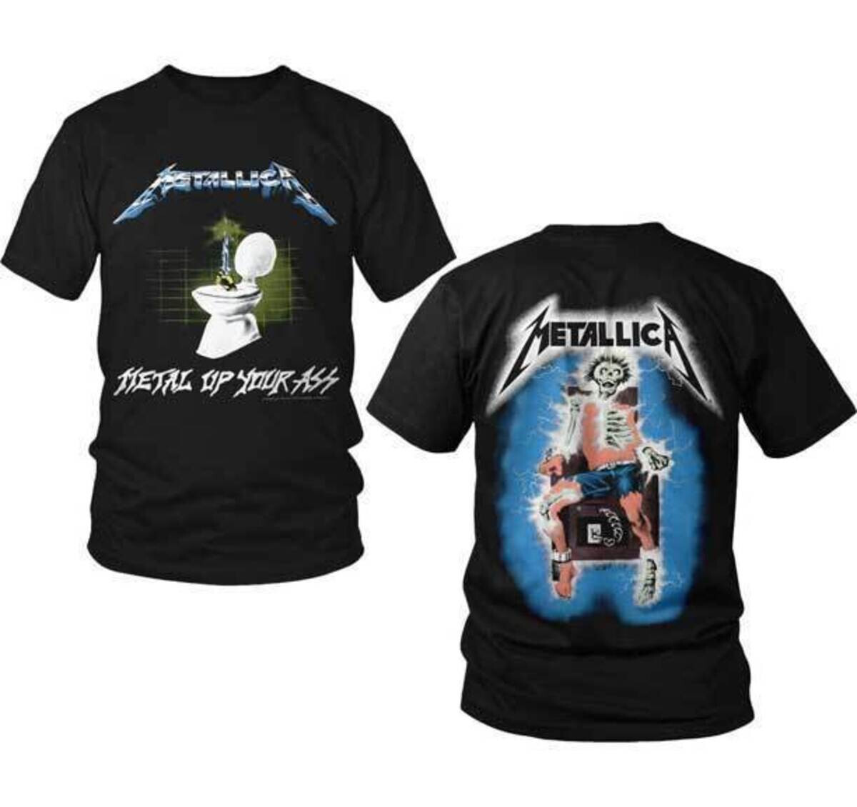 METALLICA cd lgo METAL UP YOUR ASS Official SHIRT LRG New lightning kill master