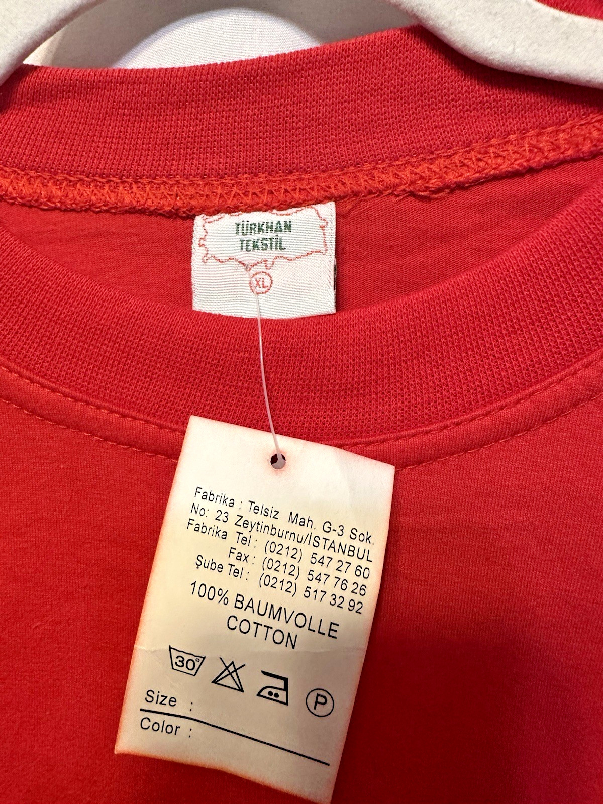 Embroidered Türkiye Istanbul T Shirt Red Shirt XL NWT gallery