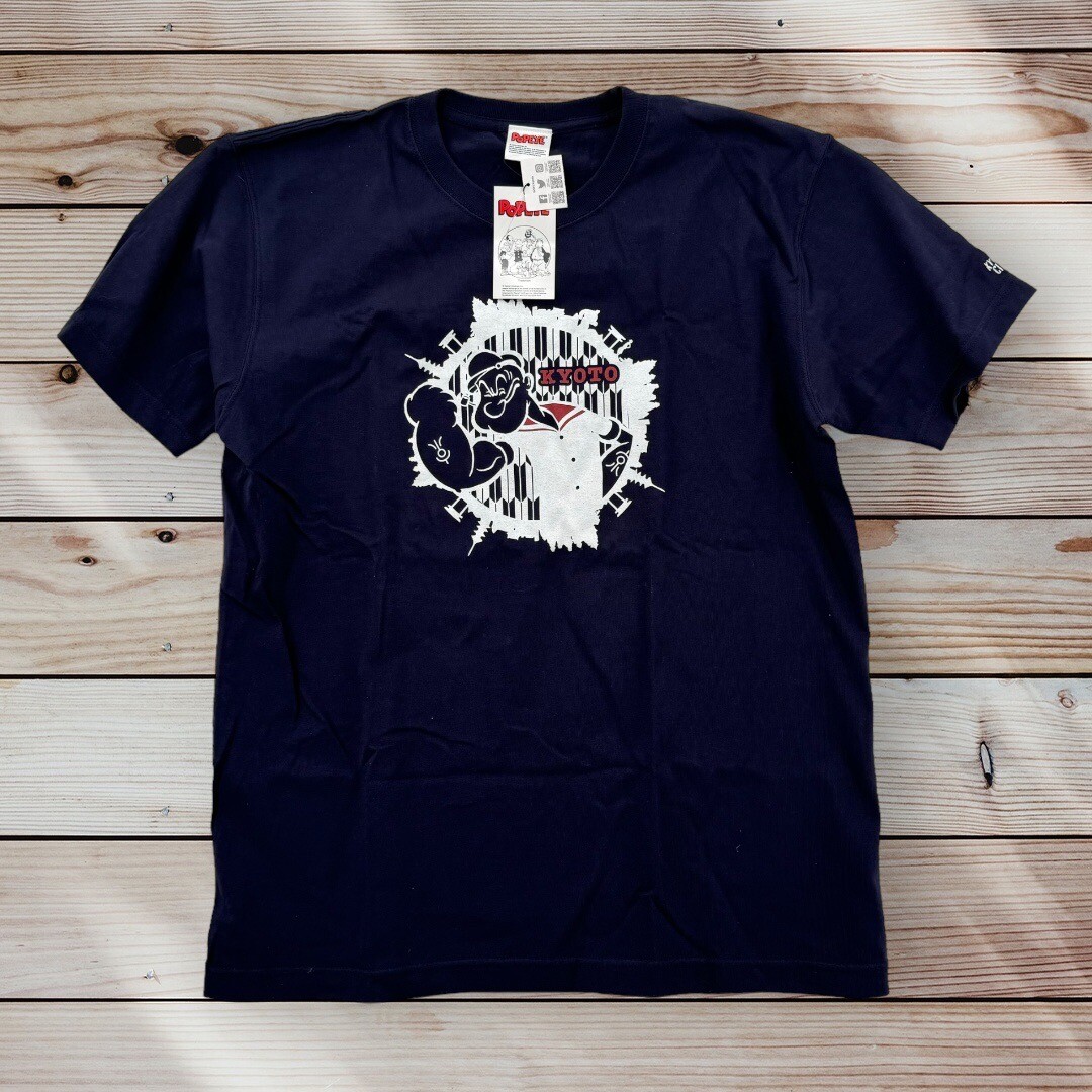 Popeye T Shirt Mens Large Japanese Kyoto Small Sizing Rare Cotton NEW