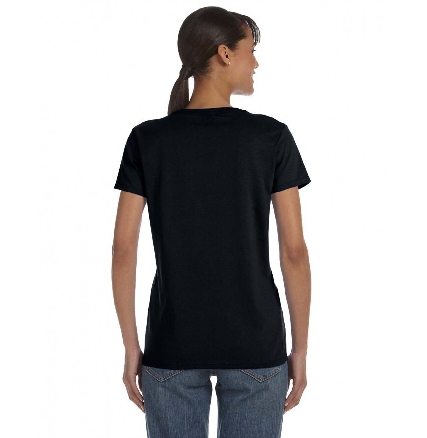 NEW LARGE Black Gildan Heavy Cotton 100% Cotton T-shirt G500 G5000 gallery