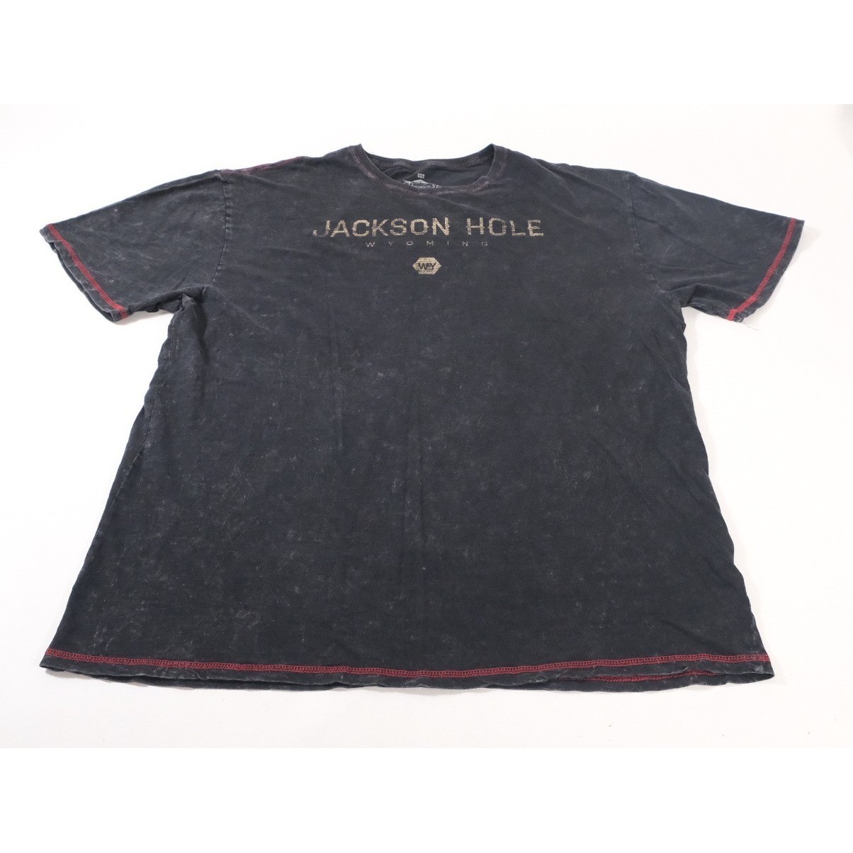 Premium 51 T-Shirt Mens XXL Gray Jackson Hole Wyoming Acid Wash Cotton