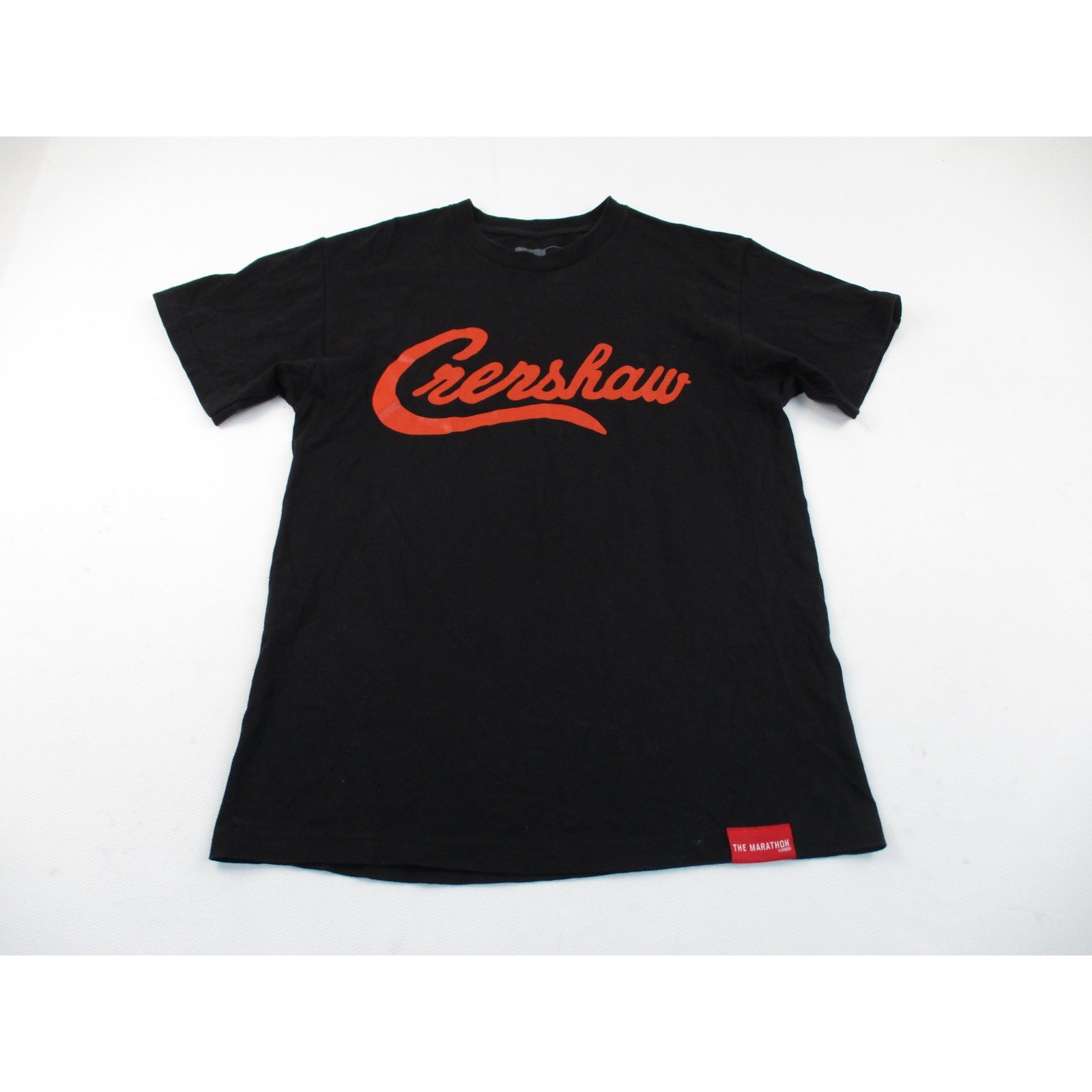 The Marathon Clothing T-Shirt Mens Medium Black Crenshaw Red Script Limited