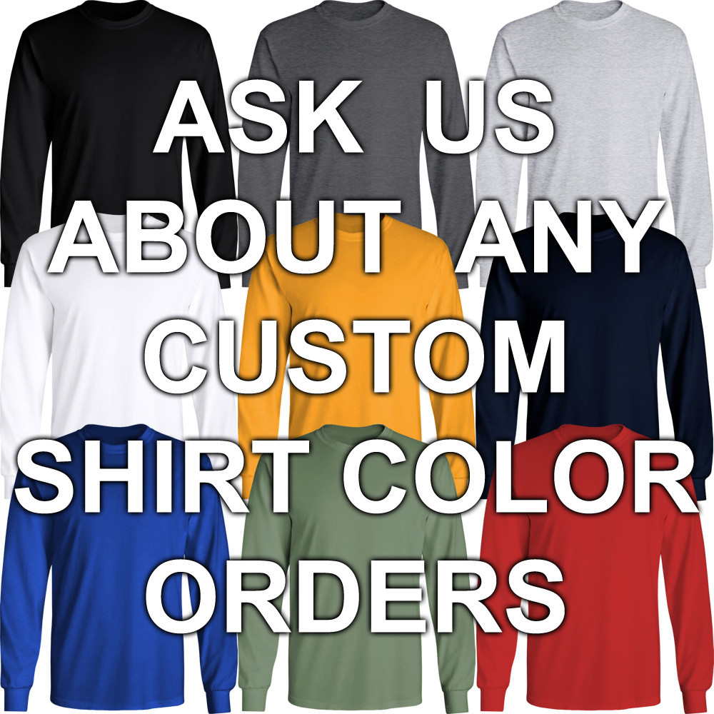 Basic Cotton T-Shirt Long Sleeve Plain Crew Neck Solid Men Youth Blank Color gallery