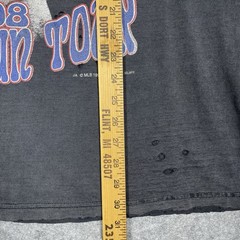 Vintage 1998 Mark McGwire Graphic Tee Shirt Faded Smoke Out Distressed Large