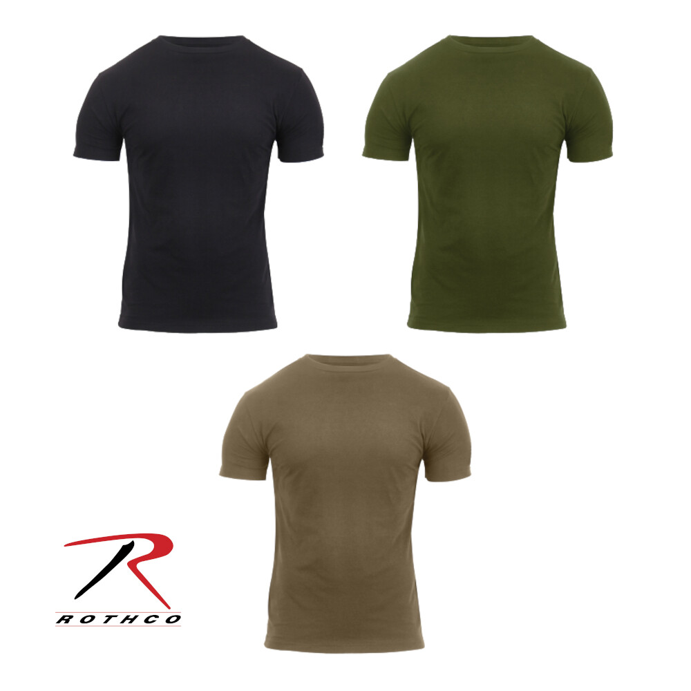 Rothco Mens Solid Color Athletic Fit Military-Type T-Shirt (Small-2XL)