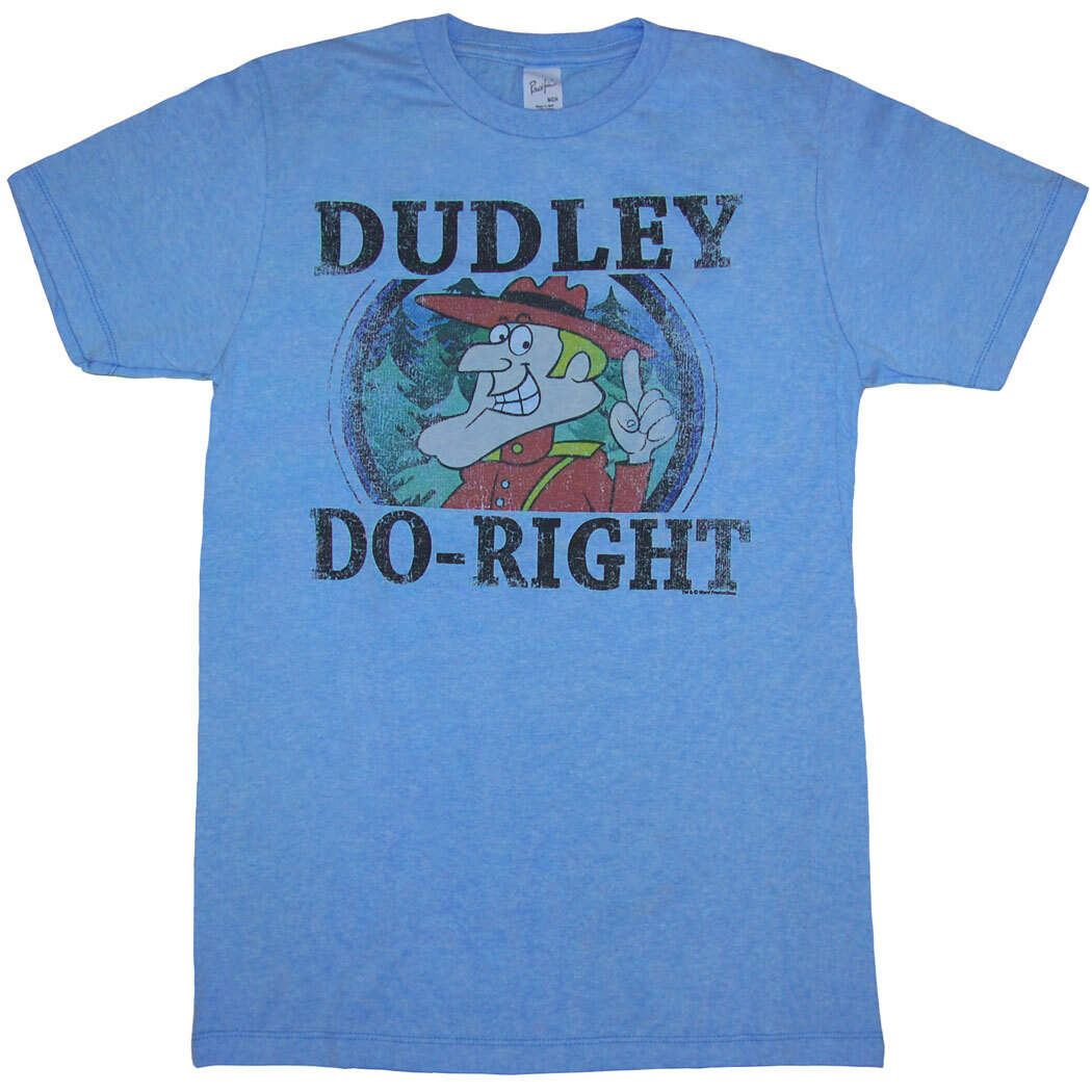 Rocky and Bullwinkle Dudley Do-Right Adult T-Shirt gallery