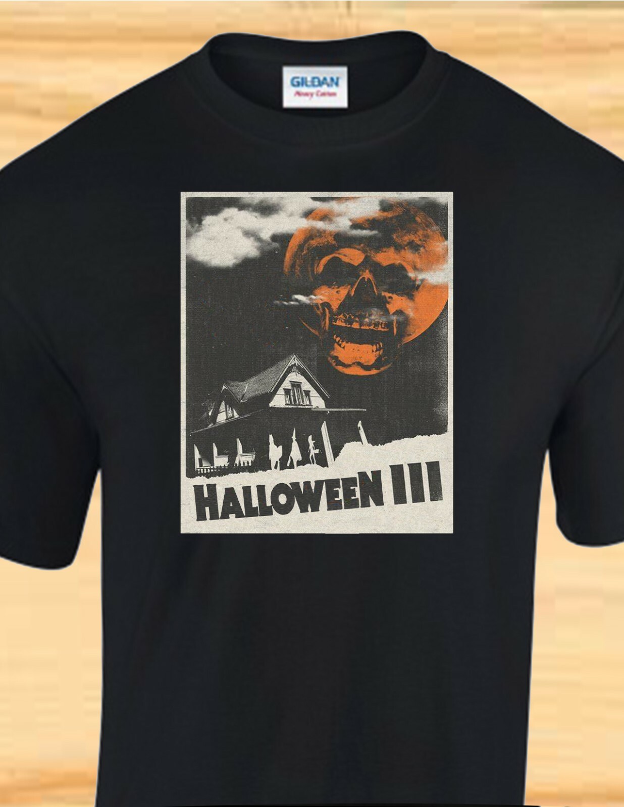 HALLOWEEN III POSTER – 1980s Scary Horror Movie – Custom T-SHIRT